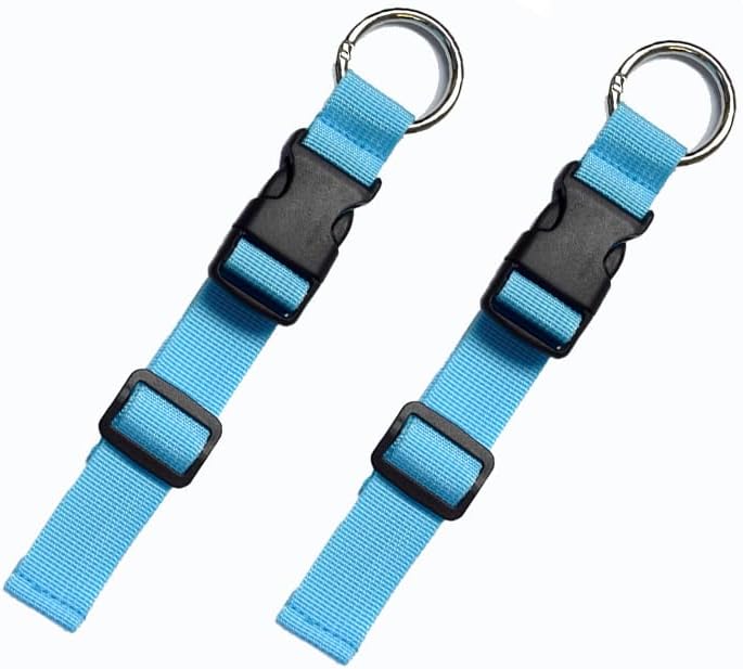 Yopolaz 2 Pack Add a Bag Luggage Straps - Adjustable Suitcase Belts Travel Accessories - Jacket Gripper Arm Saver Easy to Carry Your Extra Bags (Blue) - Image 1